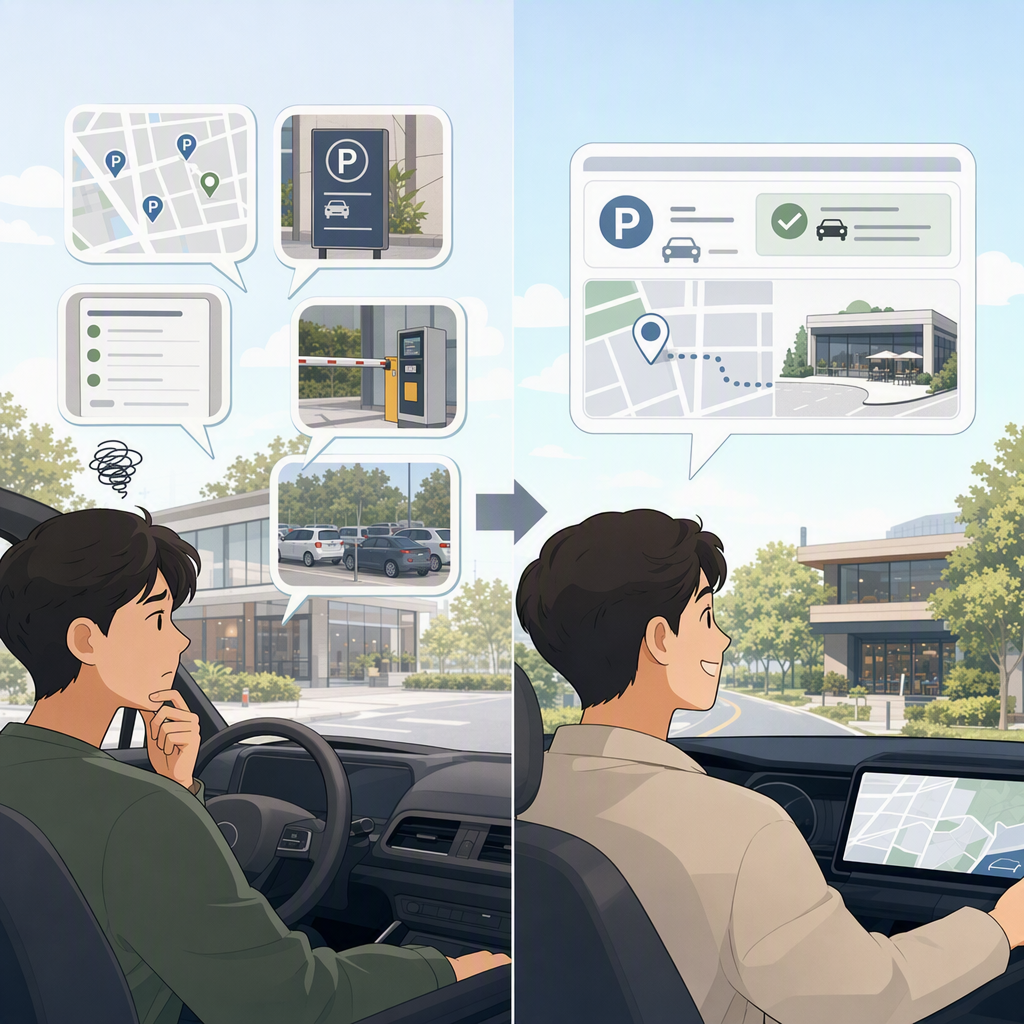 주말 예쁜 카페 앞 도착했는데 만차? 주차 예약 앱 왜 없을까 화면 3